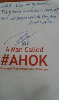 Surat dari Ahok. 