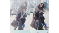 Ibu dan anak ini menghabiskan waktu libur bersama. Foto: Instagram Ayu Ting Ting