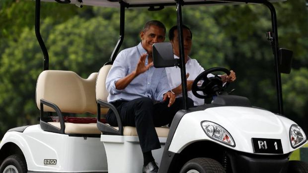 Obama dan Jokowi di Istana Bogor.
