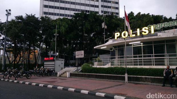 Situasi pengaman dekat hotel tempat Obama menginap, Jumat (29/6/2017)