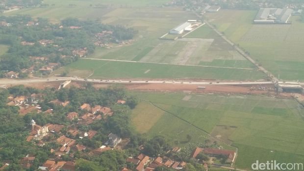  Pantauan udara di tol darurat Gringsing-Pemalang, Jumat (30/6/2017).