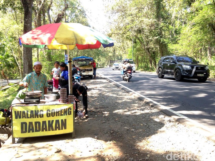 Belalang goreng, oleh-oleh khas dari Gunungkidul yang diminati para pemudik dan wisatawan.