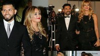 Inilah parade WAGs pirang. Ada si cantik pasangan Aguero (Karina Tejada), Lavezzi (Yanina Screpante) dan terakhir istri Carles Puyol (Vanessa Lorenzo) Foto: Instagram @ _marcelatauro/@barcafamily (ist)