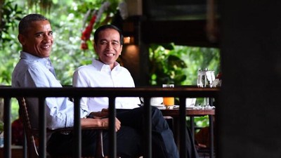 Potret Kemesraan Jokowi-Obama tanpa Penerjemah Bahasa
