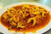 Cumi saus Padang.