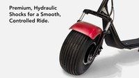 Phat Scooter memiliki bentuk mungil, sederhana, skuter listrik besar namun bergaya minimalis, dan ban yang tebal. Foto: Autoevolution