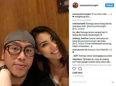 Sebut Istri Masa Depan, Sammy Simorangkir dan Viviane Nikah 22 Juli?