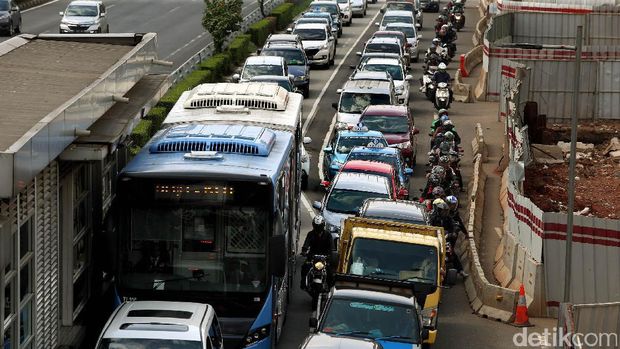 Kemacetan di Ibu Kota Jakarta.