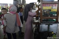 Pedagang di acara halalbihalal Pemkab Bandung.