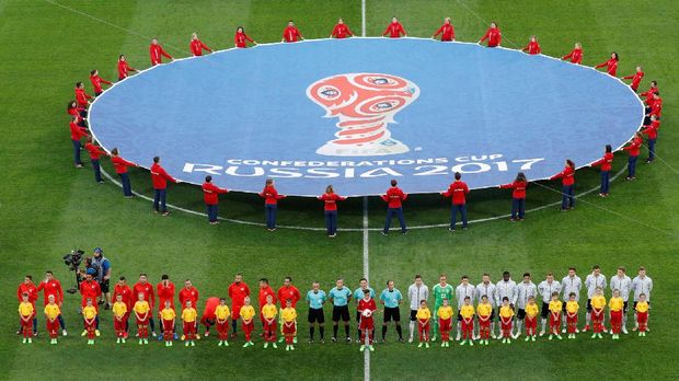 Final Piala Konfederasi antara Jerman melawan Chile digelar di St Petersburg. (