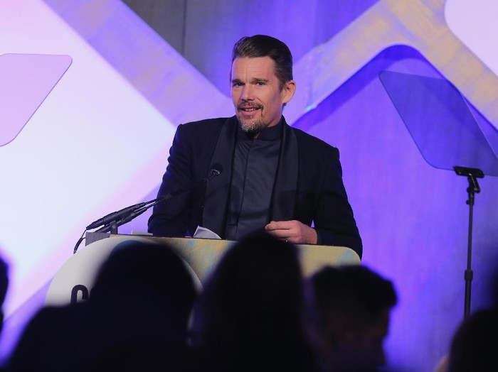 NEW YORK, NY - NOVEMBER 28:  Ethan Hawke speaks onstage at IFPs 26th Annual Gotham Independent Film Awards at Cipriani, Wall Street on November 28, 2016 in New York City.  (Photo by Jemal Countess/Getty Images for IFP)
