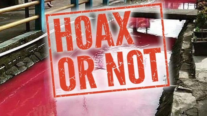 Beredar Foto Sungai di Bandung Berwarna Merah, Benarkah?