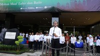 Hanif menyampaikan sambutannya.