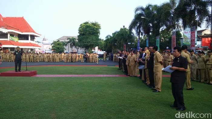 98 ASN Pemkot Blitar Tak Hadir Apel Pertama Hari Kerja