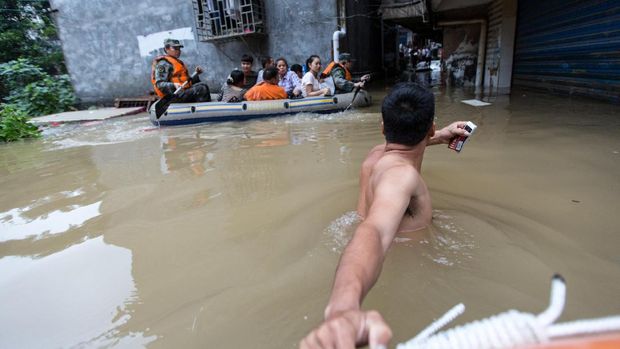 Banjir di Provinsi Guangxi, China 