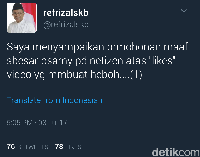 Politikus PKS Refrizal Minta Maaf Soal Like Tweet 'Video Gay Bapak'