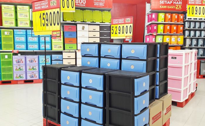 Promo Rak  Susun Plastik  di Transmart dan Carrefour