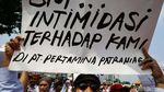 Sopir Tangki Pertamina Demo Tolak Outsourcing