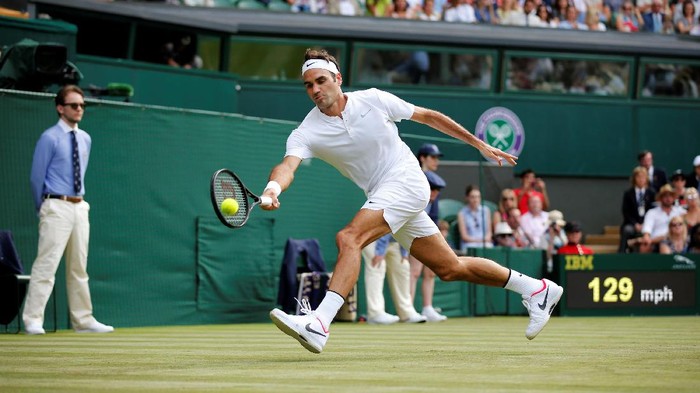 Federer ke Babak Kedua dan Cetak Kemenangan Terbanyak di Wimbledon