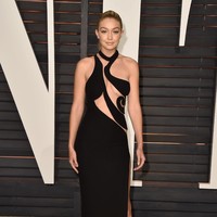 Gigi Hadid attends the 2015 Vanity Fair Oscar Party hosted by Graydon Carter at Wallis Annenberg Center for the Performing Arts on February 22, 2015 in Beverly Hills, California.  (Photo by Pascal Le Segretain/Getty Images)
