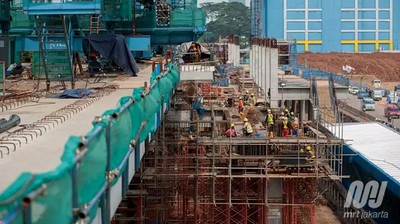 Proyek MRT Lebak Bulus-Bundaran HI Capai 75%