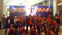 Keseruan nobar Spider-Man. (Foto: Veynindia Esaloni Pardede/detikHOT)