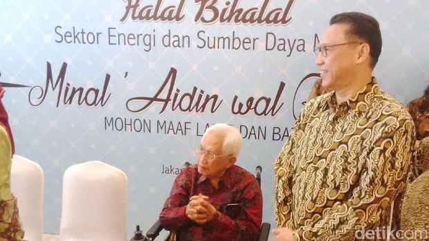 Para mantan Menteri ESDM hadiri halal bihalal di Kemennterian ESDM
