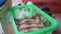 Namun berbeda dengan yang dilakukan seorang ibu bernama Adelia Herawati. Ia justru menawarkan jasa Gosok Keliling atau setrika yang disebut Gokil di atas motor Mionya. Foto: Dina Rayanti