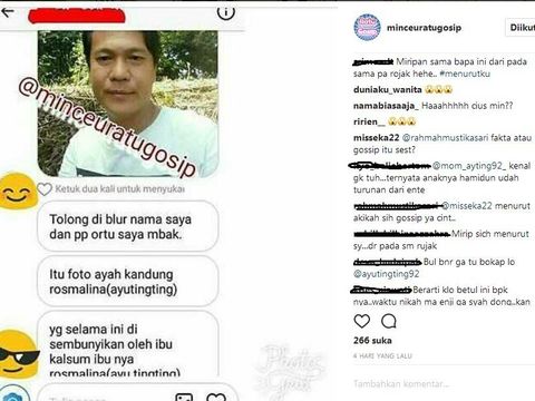 Heboh! Beredar Foto Pria yang Disebut Ayah Kandung Ayu Ting Ting