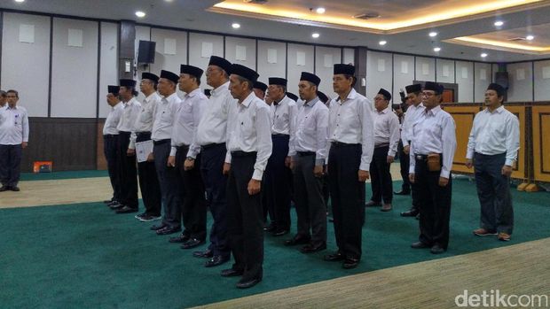  Menteri Desa melantik Satgas Dana Desa, Rabu (5/7/2017)