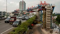 Berdasarkan data MRT Jakarta per 30 Juni 2017, capaian tersebut dengan rincian pekerjaan stasiun layang MRT Jakarta mencapai 62,42%, dan untuk stasiun bawah tanah, progresnya mencapai 87,48%. Dok, MRT.