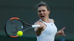 Aksi Si Manis Simona Halep Hempaskan Haddad Maia