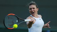 Halep mengatasi perlawanan Haddad Maia (Brasil) dalam dua set langsung. REUTERS/Matthew Childs.