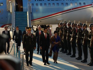Momen Kedatangan Rombongan Presiden Jokowi dan Keluarga di Turki