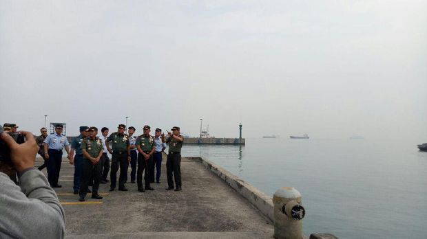 Kunjungan Panglima TNI ke Pelabuhan Indah Kiat, Kota Cilegon