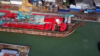 Pengerjaan proyek jembatan terpanjang di Papua ini ditargetkan rampung pada Oktober 2018. Pool/Dok. Ditjen Bina Marga Kementerian PUPR.