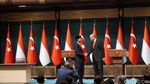 Kemesraan Presiden Jokowi dan Erdogan di Turki