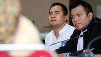 Saipul Jamil tampak tenang saat menjalani persidangan.