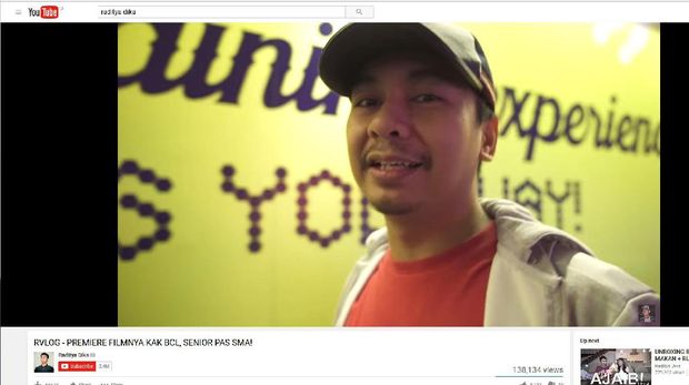 Vlog Raditya Dika.