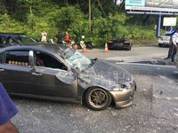 Duh, Lamborghini Avantador Ini Hancur Menabrak Proton di Malaysia