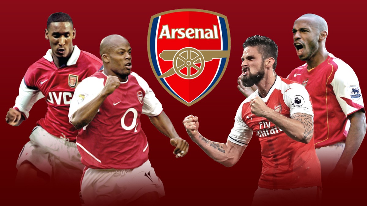 Striker-striker hebat Prancis di Arsenal (Foto: Infografis Detiksport)