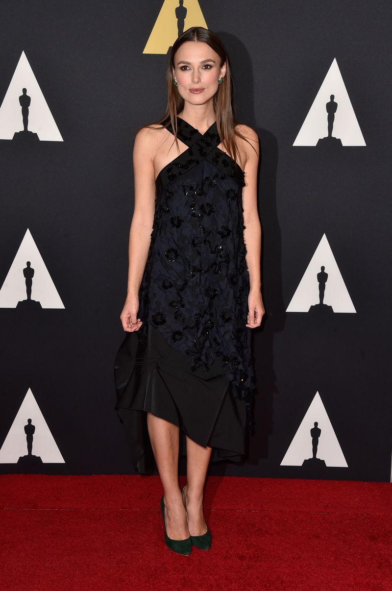HOLLYWOOD, CA - NOVEMBER 08:  Actress Keira Knightley attends the Academy Of Motion Picture Arts And Sciences' 2014 Governors Awards at The Ray Dolby Ballroom at Hollywood & Highland Center on November 8, 2014 in Hollywood, California.  (Photo by Frazer Harrison/Getty Images)