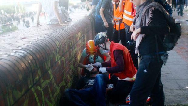 Jelang KTT G20, Demonstran-Polisi Bentrok di Hamburg