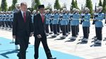 Kemesraan Presiden Jokowi dan Erdogan di Turki