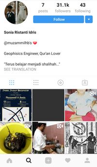 Instagram Istri Muzammil Kebanjiran Follower