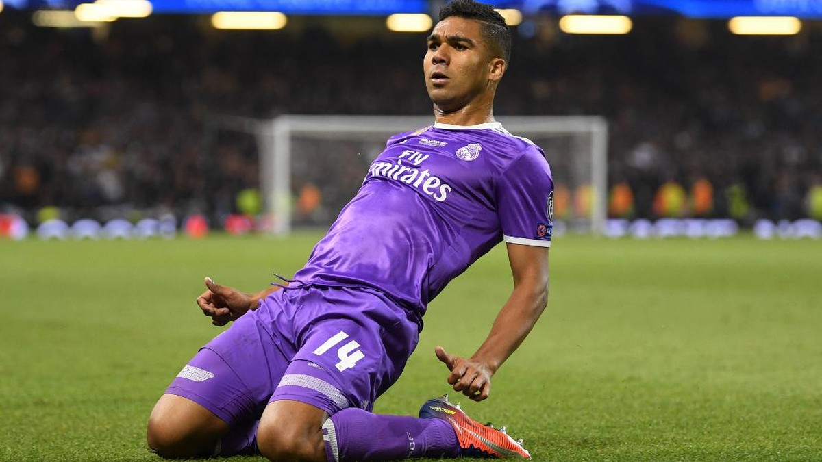 Casemiro tampil sangat baik untuk Real Madrid di musim lalu. Foto: Matthias Hangst/Getty Images