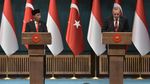 Kemesraan Presiden Jokowi dan Erdogan di Turki