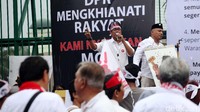 Aksi ini mengusung tema Tolak Intervensi, Berantas Korupsi!. 