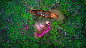 Kategori People pemenang kedua diraih Helios1412. Foto: dronestagram