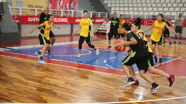 timnas basket putri berlatih di Cirebon
